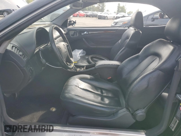 2002 Mercedes-Benz CLK 55 AMG with VIN WDBLK74G62T106105, listed as a Copart auction lot 82887684 with Not Provided miles and Salvage Title. Bid and sale history available at DreamBid. Image 7.