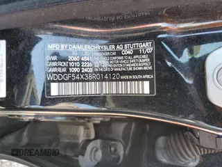 2008 Mercedes-Benz C 300 Sport с VIN WDDGF54X38R014120, выставлен на аукционе Copart как лот 56122985 с пробегом 182 099 миль миль и Списание • Salvage title. История ставок и продаж доступна на DreamBid. Изображение 13.