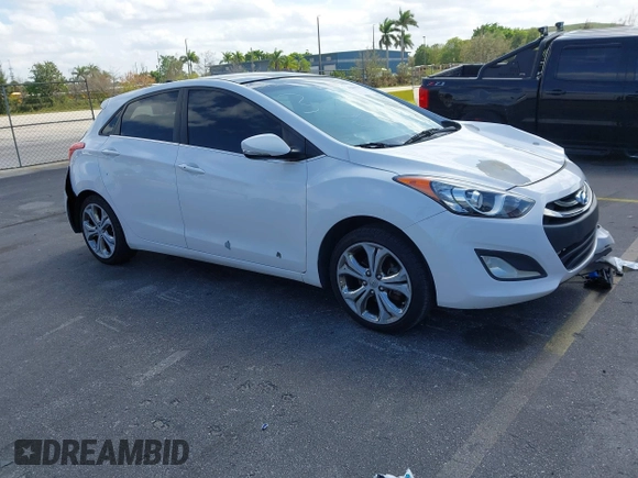 2013 Hyundai Elantra GT with VIN KMHD35LE0DU048766, listed as a IAAI auction lot 41644934 with 158,965 mi miles. Bid and sale history available at carsss.com. Image 1.