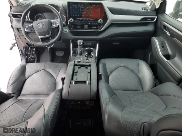 2022 Toyota Highlander Platinum with VIN 5TDFZRBH9NS185368, listed as a Copart auction lot 47475525 with 19,291 mi miles and Salvage Title. Bid and sale history available at carsss.com. Image 8.