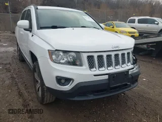 2017 Jeep Compass High Altitude with VIN 1C4NJDEB2HD110539, listed as a IAAI auction lot 41118827 with 94,663 mi miles. Bid and sale history available at carsss.com. Image 1.