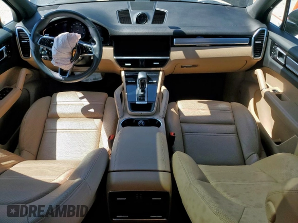 2023 Porsche Cayenne with VIN WP1AA2AY1PDA02570, listed as a Copart auction lot 57474635 with 31,407 mi miles and Salvage title. Bid and sale history available at DreamBid. Image 8.