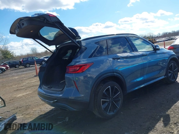 2023 Infiniti QX50 Sport with VIN 3PCAJ5FBXPF103199, listed as a IAAI auction lot 41443011 with 10,956 mi miles and . Bid and sale history available at DreamBid. Image 4.