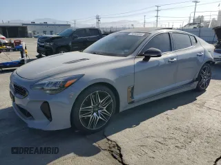 2022 Kia Stinger GT1 with VIN KNAE45LC9N6119924, listed as a Copart auction lot 74745054 with 43,142 mi miles and Salvage Title. Bid and sale history available at carsss.com. Image 1.