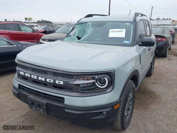 2023 Ford Bronco Sport Big Bend with VIN 3FMCR9B69PRE23951, listed as a IAAI auction lot 41619487 with 33,275 mi miles. Bid and sale history available at carsss.com. Image 2.