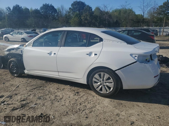 2025 Nissan Sentra S with VIN 3N1AB8BV8SY288089, listed as a Copart auction lot 52110395 with 242 mi miles and Salvage Title. Bid and sale history available at DreamBid. Image 2.