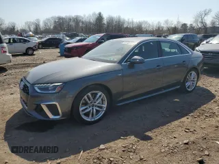 2024 Audi A4 S line Premium Plus z VIN WAUEAAF47RN003591, wystawiony jako Copart lot #48762415 z przebiegiem 10 906 mil mil oraz Szkoda całkowita • Salvage title. Historia ofert i sprzedaży dostępna na DreamBid. Obrazek 1.