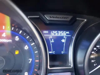 2014 Hyundai Veloster Turbo with VIN KMHTC6AE9EU186571, listed as a Copart auction lot 44856142 with 125,356 mi miles and Clean Title. Bid and sale history available at carsss.com. Image 8.