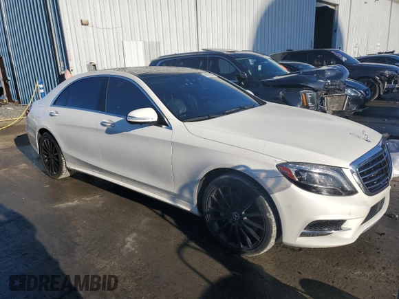 2017 Mercedes-Benz S 550 with VIN WDDUG8FB8HA325379, listed as a Copart auction lot 84193694 with 84,522 mi miles and Salvage Title. Bid and sale history available at carsss.com. Image 4.