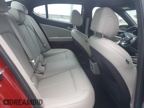 2023 Genesis G70 2.0T with VIN KMTG34TA6PU132041, listed as a Copart auction lot 82761074 with 33,317 mi miles and Salvage Title. Bid and sale history available at DreamBid. Image 10.