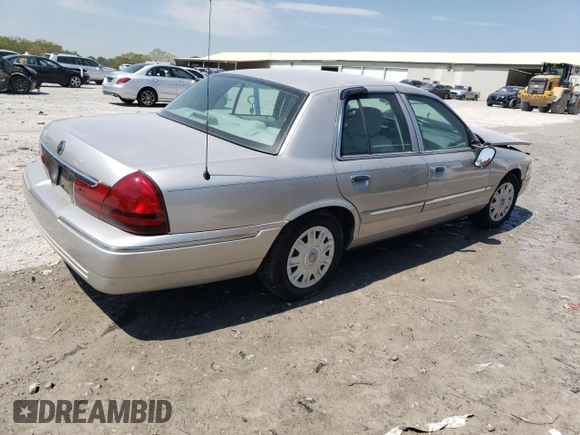 2005 Mercury Grand Marquis GS z VIN 2MEFM74W75X609454, wystawiony jako Copart lot #53794905 z przebiegiem 65 441 mil mil oraz Szkoda całkowita • Salvage title. Historia ofert i sprzedaży dostępna na DreamBid. Obrazek 3.