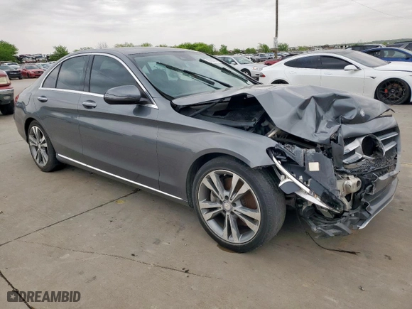 2017 Mercedes-Benz C-Class C 300 with VIN 55SWF4JB7HU190083, listed as a Copart auction lot 51680915 with 129,377 mi miles and Clean Title. Bid and sale history available at carsss.com. Image 4.