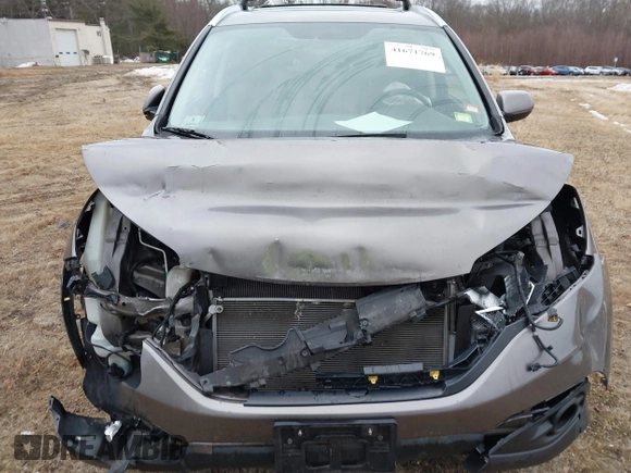 2013 Honda CR-V EX-L with VIN 5J6RM4H72DL001041, listed as a IAAI auction lot 41671769 with 153,229 mi miles. Bid and sale history available at carsss.com. Image 13.