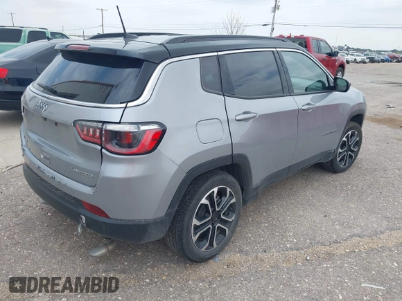 2023 Jeep Compass (RED) Edition with VIN 3C4NJDCN4PT524802, listed as a IAAI auction lot 42424455 with 51,166 mi miles and . Bid and sale history available at DreamBid. Image 4.