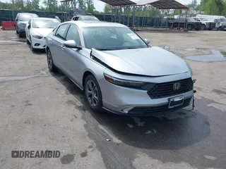 2025 Honda Accord EX-L with VIN 1HGCY2F65SA036309, listed as a IAAI auction lot 42128500 with 684 mi miles and . Bid and sale history available at DreamBid. Image 1.