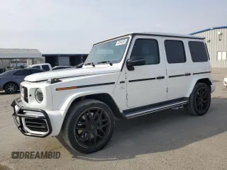 2021 Mercedes-Benz G with VIN W1NYC7HJ6MX389801, listed as a Copart auction lot 43344555 with 7,563 mi miles and Clean Title. Bid and sale history available at carsss.com. Image 1.