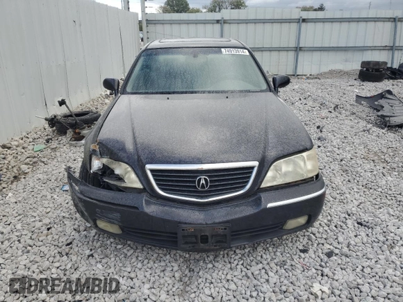 2002 Acura RL with VIN JH4KA96502C004028, listed as a Copart auction lot 74913914 with 220,819 mi miles and Salvage Title. Bid and sale history available at carsss.com. Image 5.