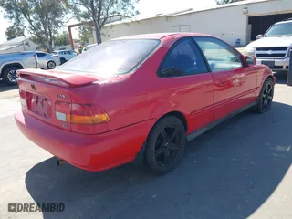 1998 Honda Civic EX with VIN 1HGEJ8248WL100096, listed as a IAAI auction lot 41848053 with 229,517 mi miles. Bid and sale history available at carsss.com. Image 4.