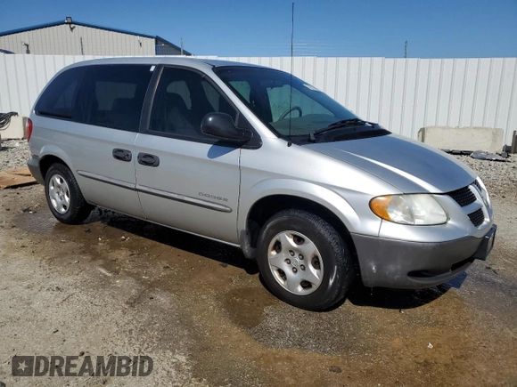 2001 Dodge Caravan SE with VIN 1B4GP25341B160300, listed as a Copart auction lot 52192885 with 107,518 mi miles and Non Repairable. Bid and sale history available at carsss.com. Image 4.