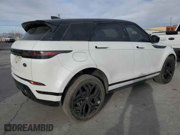 2021 Land Rover Range Rover Evoque R-Dynamic S with VIN SALZT2FX3MH135276, listed as a Copart auction lot 42966195 with 90,596 mi miles and Salvage Title. Bid and sale history available at carsss.com. Image 3.