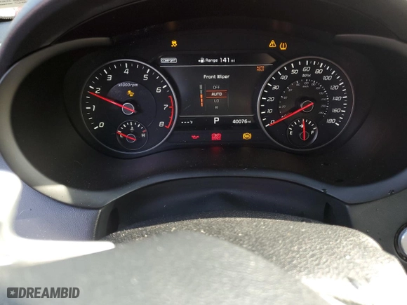 2018 Kia Stinger GT2 with VIN KNAE55LC2J6019090, listed as a Copart auction lot 86851104 with 40,076 mi miles and Salvage Title. Bid and sale history available at carsss.com. Image 9.
