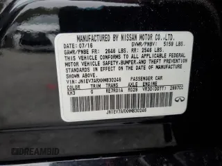 2017 Infiniti Q50 3.0t Sport with VIN JN1EV7ARXHM830246, listed as a Copart auction lot 85226954 with 0 mi miles and Salvage Title. Bid and sale history available at carsss.com. Image 13.