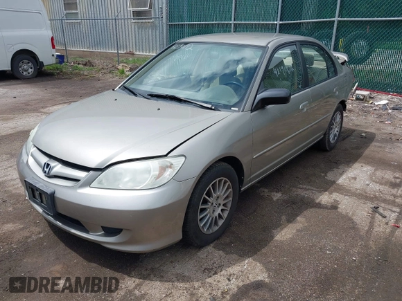 2005 Honda Civic LX z VIN 2HGES16555H579290, wystawiony jako IAAI lot #42190612 z przebiegiem 128 019 mil mil oraz . Historia ofert i sprzedaży dostępna na DreamBid. Obrazek 2.