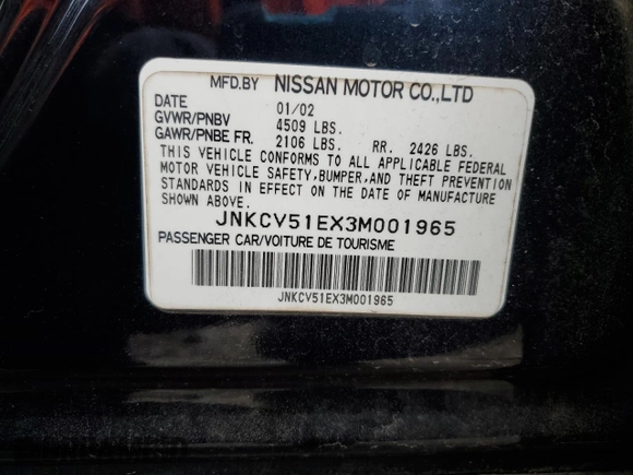 2003 Infiniti G35 with VIN JNKCV51EX3M001965, listed as a Copart auction lot 86999134 with 63,131 mi miles and Salvage Title. Bid and sale history available at DreamBid. Image 14.