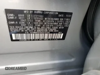 2022 Subaru Ascent Touring with VIN 4S4WMARD5N3410188, listed as a Copart auction lot 60893265 with 33,227 mi miles and Salvage title. Bid and sale history available at DreamBid. Image 14.
