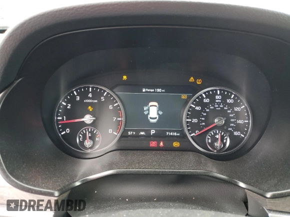 2021 Kia Telluride SX with VIN 5XYP54HC7MG191227, listed as a Copart auction lot 48558265 with 71,416 mi miles and Salvage Title. Bid and sale history available at DreamBid. Image 9.