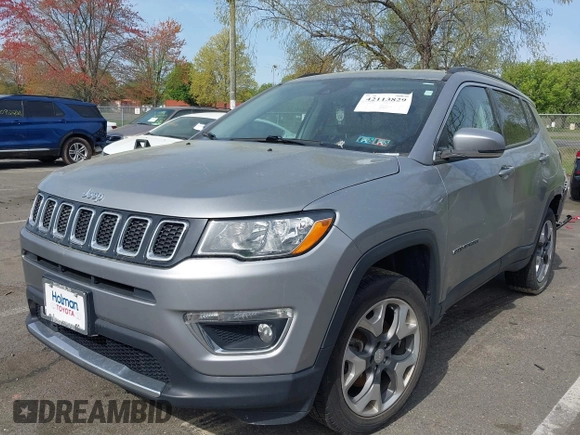 2021 Jeep Compass Limited with VIN 3C4NJDCBXMT528015, listed as a IAAI auction lot 42113829 with 72,325 mi miles and . Bid and sale history available at DreamBid. Image 18.