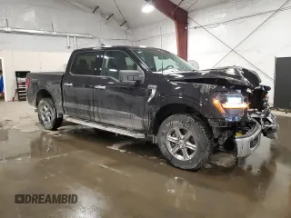 2024 Ford F-150 XLT with VIN 1FTEW3LP1RKD77680, listed as a Copart auction lot 44554285 with 948 mi miles and Salvage Title. Bid and sale history available at carsss.com. Image 4.