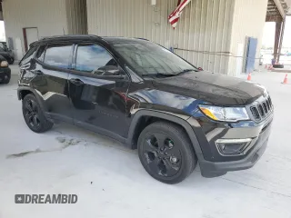 2021 Jeep Compass Latitude with VIN 3C4NJCBB1MT570942, listed as a Copart auction lot 55272855 with 17,307 mi miles and Salvage title. Bid and sale history available at DreamBid. Image 4.