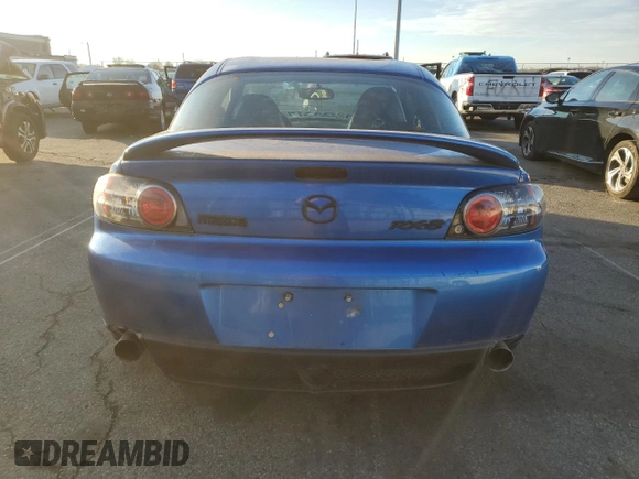 2004 Mazda RX-8 with VIN JM1FE173040110022, listed as a Copart auction lot 83032674 with 108,037 mi miles and Clean Title. Bid and sale history available at carsss.com. Image 6.