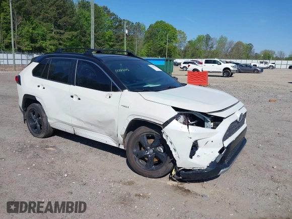 2021 Toyota RAV4 Hybrid XSE with VIN JTME6RFV4MJ008825, listed as a IAAI auction lot 42060148 with 91,129 mi miles and . Bid and sale history available at DreamBid. Image 1.