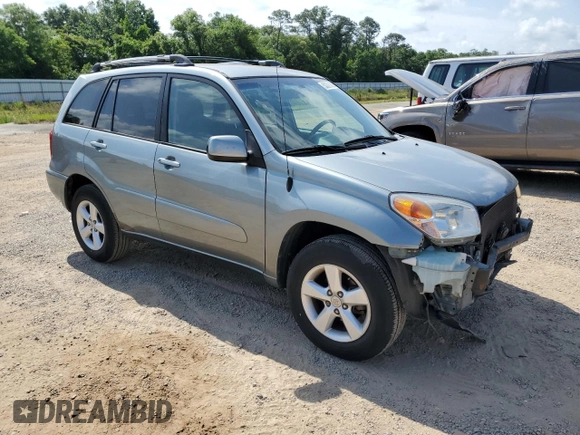 2005 Toyota RAV4 with VIN JTEGD20V350070475, listed as a Copart auction lot 53390005 with 96,666 mi miles and Salvage Title. Bid and sale history available at carsss.com. Image 4.