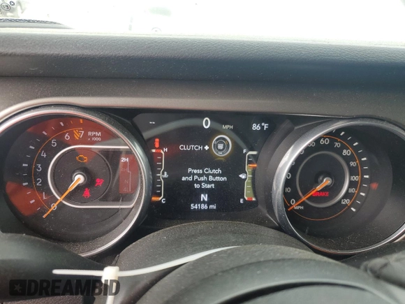 2018 Jeep Wrangler Unlimited Sport с VIN 1C4HJXDG1JW151623, выставлен на аукционе Copart как лот 53703055 с пробегом 54 186 миль миль и Списание • Salvage title. История ставок и продаж доступна на DreamBid. Изображение 9.