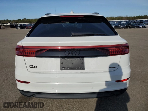 2023 Audi Q8 Premium with VIN WA1AVBF12PD044905, listed as a Copart auction lot 53206695 with 30,014 mi miles and Salvage title. Bid and sale history available at DreamBid. Image 6.