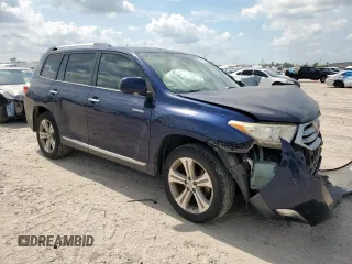2012 Toyota Highlander Limited with VIN 5TDYK3EH3CS050227, listed as a Copart auction lot 58998135 with 216,701 mi miles and Salvage title. Bid and sale history available at DreamBid. Image 4.