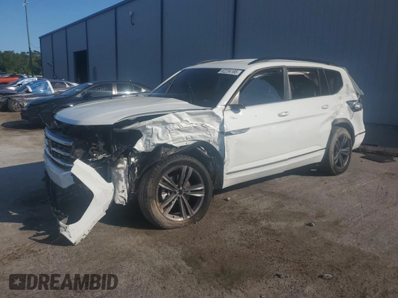 2021 Volkswagen Atlas SE with VIN 1V2MR2CA4MC585742, listed as a Copart auction lot 62234165 with 65,608 mi miles and Non repairable. Bid and sale history available at DreamBid. Image 1.