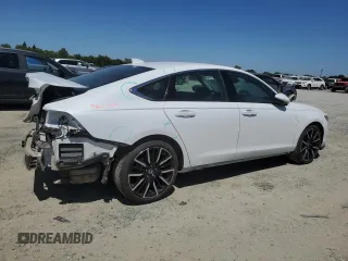2023 Honda Accord Touring with VIN 1HGCY2F82PA037197, listed as a Copart auction lot 60670065 with 20,955 mi miles and Salvage title. Bid and sale history available at DreamBid. Image 3.