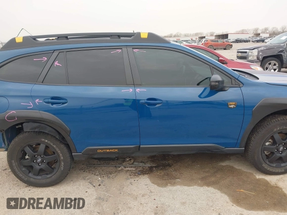 2023 Subaru Outback Wilderness with VIN 4S4BTGUD6P3174990, listed as a IAAI auction lot 41726816 with 15,317 mi miles and . Bid and sale history available at DreamBid. Image 13.