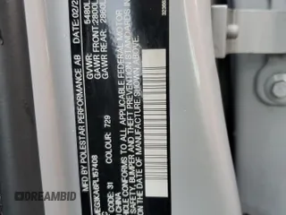 2023 Polestar 2 z VIN YSMEG3KA6PL157408, wystawiony jako Copart lot #59312735 z przebiegiem 66 068 mil mil oraz Czysty tytuł • Clean title. Historia ofert i sprzedaży dostępna na DreamBid. Obrazek 13.