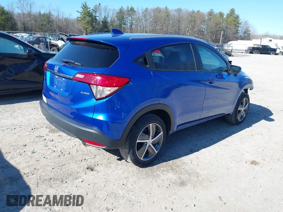 2021 Honda HR-V EX with VIN 3CZRU6H56MM733617, listed as a IAAI auction lot 41793211 with 53,327 mi miles. Bid and sale history available at carsss.com. Image 4.