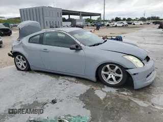 2004 Infiniti G35 w/Leather with VIN JNKCV54E74M806898, listed as a Copart auction lot 58724594 with 120,054 mi miles and Salvage Title. Bid and sale history available at DreamBid. Image 4.
