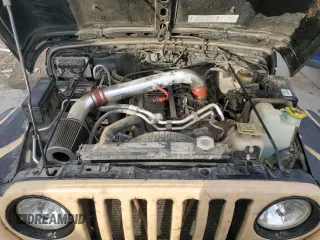 2002 Jeep Wrangler Sahara with VIN 1J4FA59S82P740585, listed as a Copart auction lot 46266265 with 145,129 mi miles and Salvage Title. Bid and sale history available at carsss.com. Image 11.