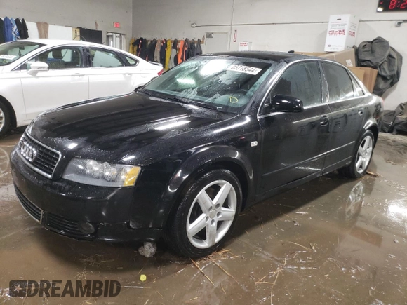 2005 Audi A4 3.0L with VIN WAULT68EX5A061913, listed as a Copart auction lot 85718544 with 113,629 mi miles and Salvage title. Bid and sale history available at DreamBid. Image 1.