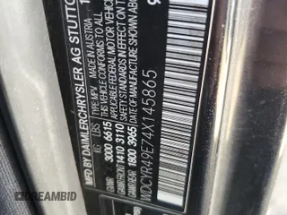 2004 Mercedes-Benz G with VIN WDCYR49E74X145865, listed as a Copart auction lot 52113805 with 186,929 mi miles and Clean Title. Bid and sale history available at carsss.com. Image 13.