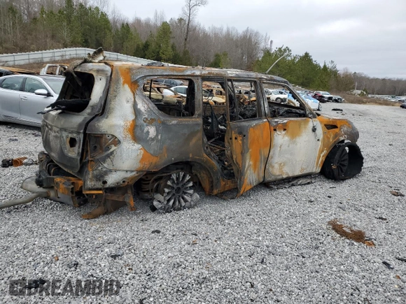 2022 Nissan Armada SL with VIN JN8AY2BAXN9390045, listed as a Copart auction lot 87619075 with 0 mi miles and Non Repairable. Bid and sale history available at carsss.com. Image 3.