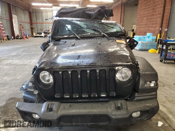 2021 Jeep Wrangler Unlimited Sport Altitude with VIN 1C4HJXDG5MW532637, listed as a Copart auction lot 45236365 with 39,214 mi miles and Salvage Title. Bid and sale history available at carsss.com. Image 5.